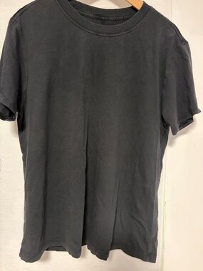 Lululemon Women All Yours Black Cotton Tee